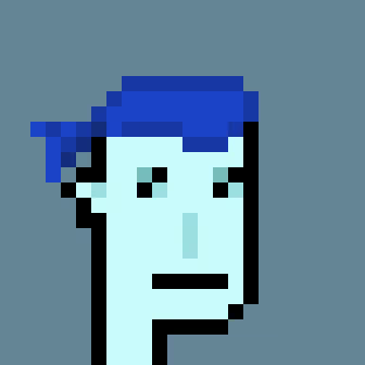 CryptoPunk 5822, an alien wearing a bandana